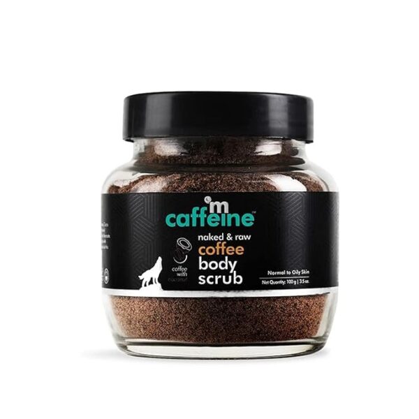 mcaffeine Exfoliating Coffee Body Scrub For Tan Removal & Soft-Smooth Skin|For Women&Men|De-Tan Bathing Scrub With Coconut Oil,Removes Dirt&Dead Skin From Neck, Knees,Elbows&Arms|All Skin Types-100Gm