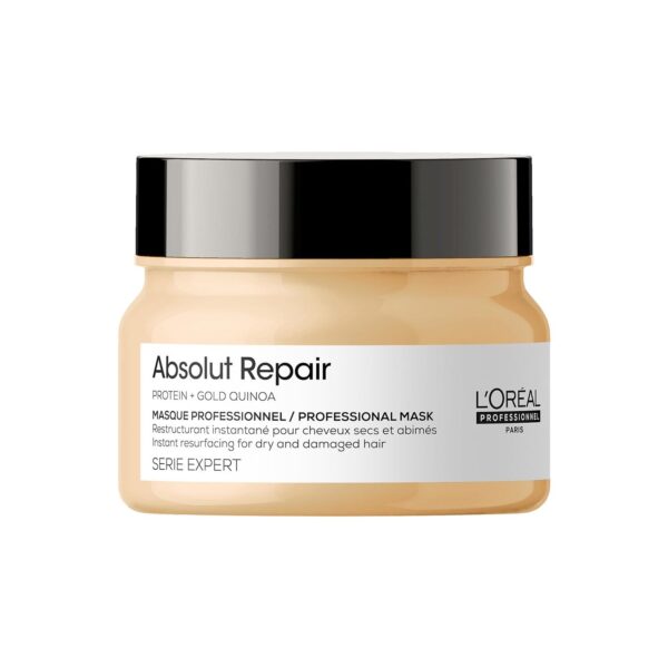 L'Oréal Professionnel Absolut Repair Mask for Dry & Damaged Hair - 250ml | Professional mask for Strengthening and Repairing Hair, With Wheat...